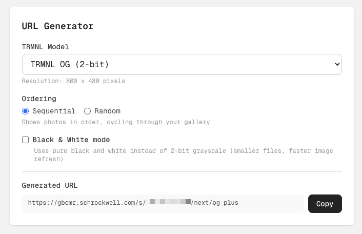 TRMNL plugin URL generator